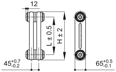 2-трубчатый радиатор IRSAP Tesi