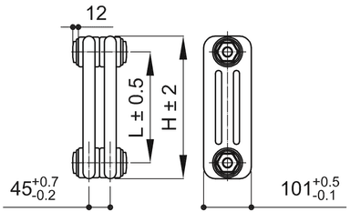 3-трубчатый радиатор IRSAP Tesi