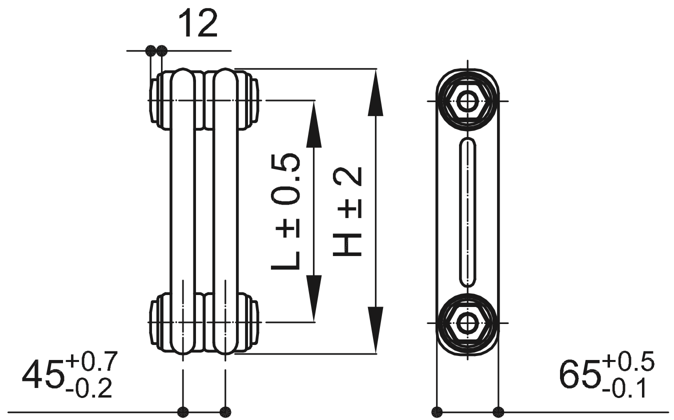 Схема радиатора IRSAP Tesi